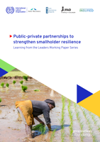 Public-private partnerships to strengthen smallholder resilience: learning from the leaders working paper series