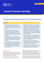 Interoperable information systems for public health insurance