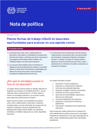Peores formas de trabajo infantil en basurales: oportunidades para avanzar en una agenda común