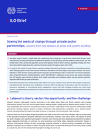 Sowing the seeds of change through private sector partnerships: lessons from two seasons of pilots and system-building