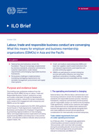 Labour, trade and responsible business conduct are converging: what this means for employer and business membership organizations (EBMOs) in Asia and the Pacific